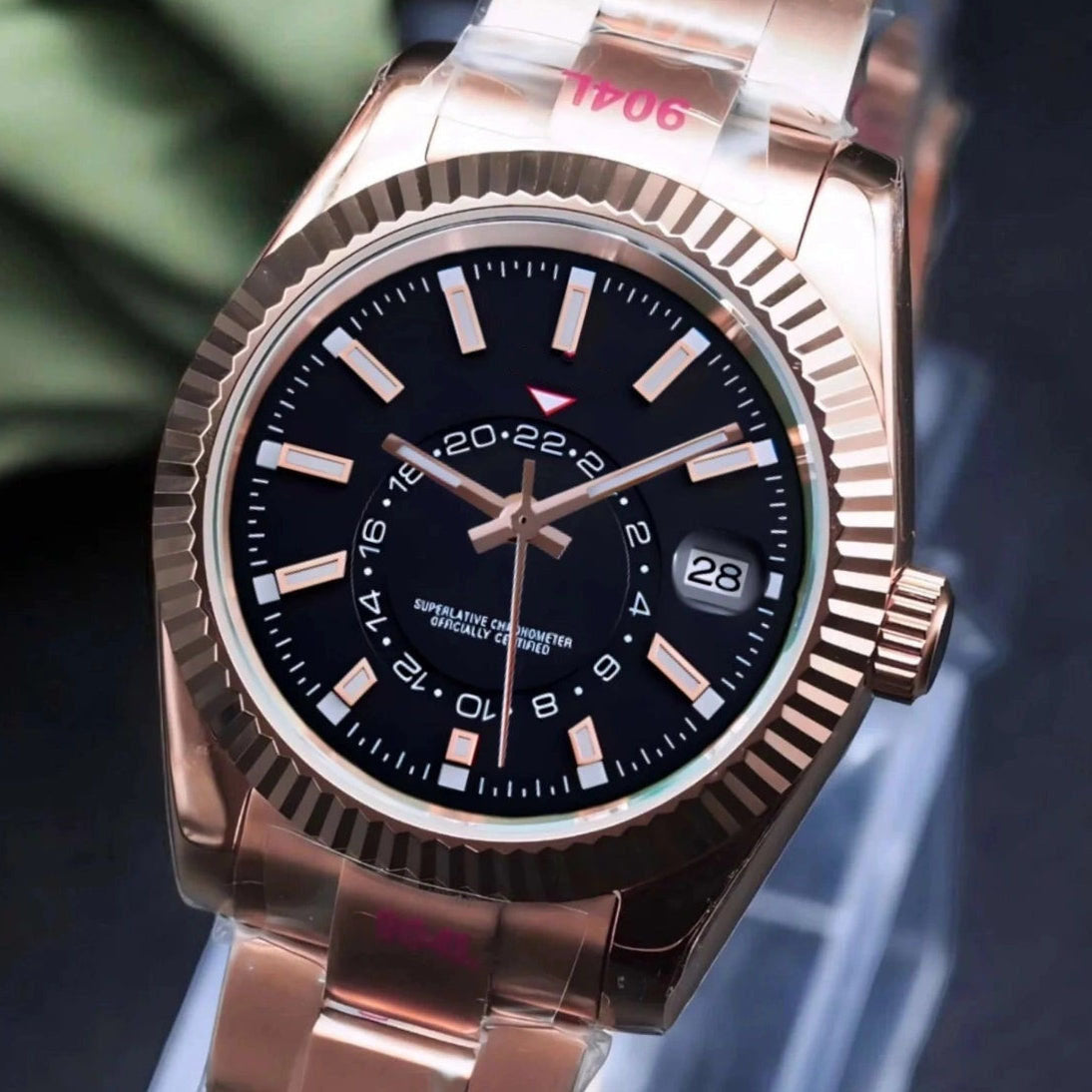 Sky Black Rose Gold