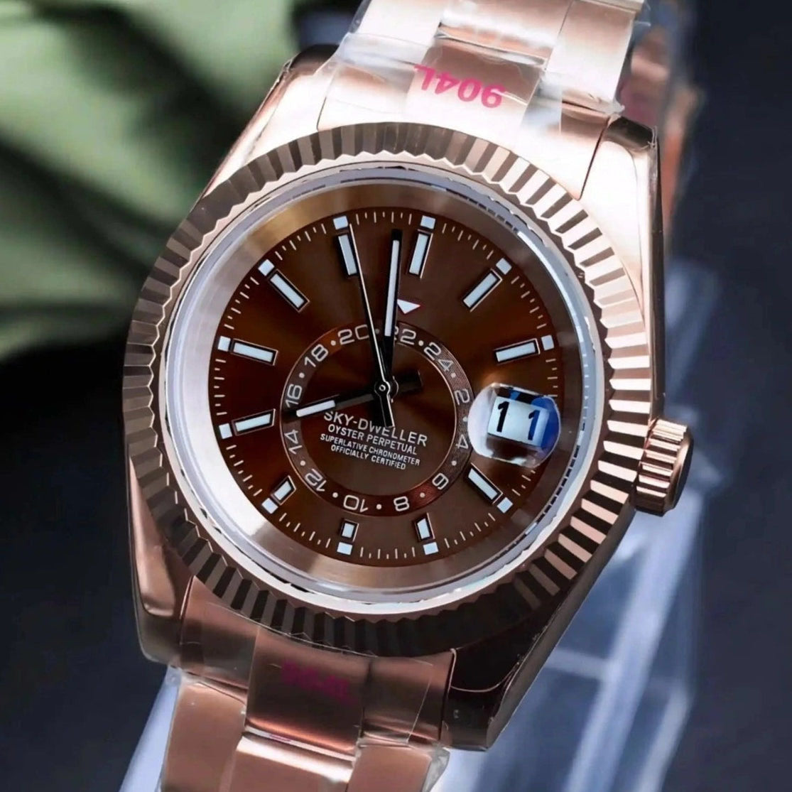 Sky Brown Rose Gold
